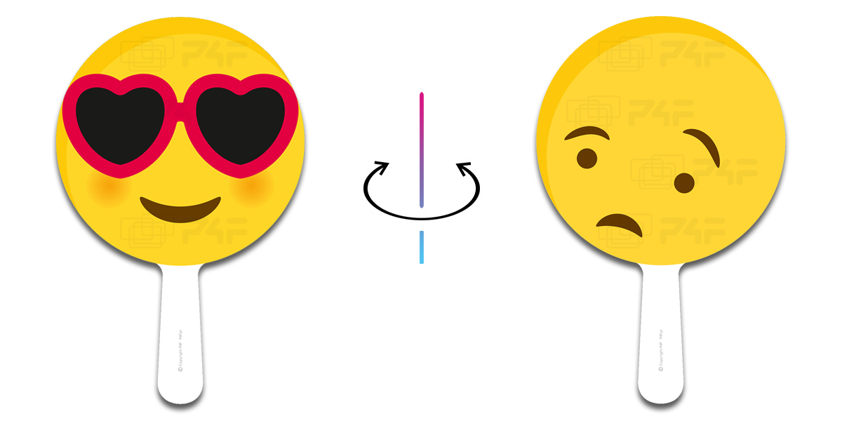 party props emojis heart glasses