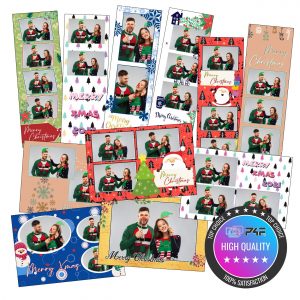 Christmas Photo Booth Templates – XB02 – SET of 16 designs